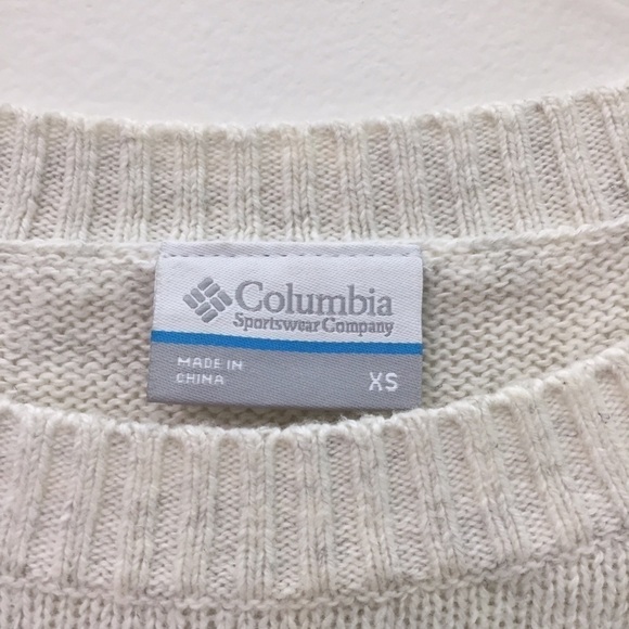 Columbia Striped Knit Sweater Cotton Wool Blend XS - Picture 2 of 4